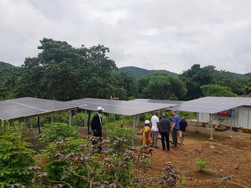 Visiting a solar mini-grid in Sierra Leone